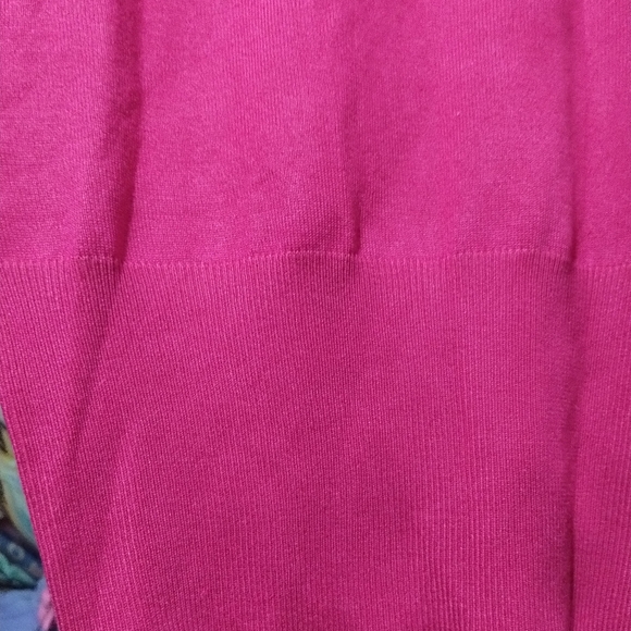 hot pink turtleneck long sleeve - Picture 5 of 7
